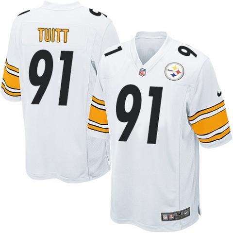 Men Pittsburgh Steelers #91 Stephon Tuitt Nike White Game NFL Jersey->pittsburgh steelers->NFL Jersey